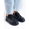 Černé dámské sneakersy na platformě (Velikost 37.5)