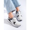 Sportovní bílo-černé dámské boty (Velikost 37.5)