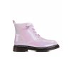 Dívčí kotníkové boty s leskem  růžové (Velikost 36)