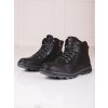 Černé pánské šněrovací kotníkové boty (Velikost 40.5)