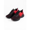 Pánská černo-červená textilní sportovní obuv DK