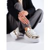 Sneakersy na vysoké platformě zlato-bílé (Velikost 36)
