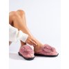 Dámské růžové pohodlné pantofle Shelovet