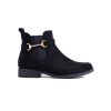 Semišové černé kotníkové boty dámské (Velikost 36)