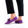 Fialové mokasíny semišové dámské (Velikost 36)