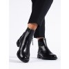 Černé elegantní dámské kotníkové boty Potocki (Velikost 36)