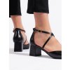 Černé dámské sandály do špičky (Velikost 36)