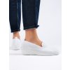 Nazouvací tenisky slip on bílé