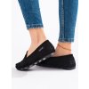 Mokasíny dámské černé semišové (Velikost 36)