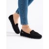 Mokasíny dámské černé semišové (Velikost 36)