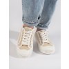Béžové dámské tenisky na platformě (Velikost 36)