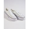 Bílé dámské tenisky na platformě (Velikost 36)