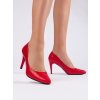 Červené lodičky na tenkém podpatku Sergio Leone (Velikost 36)