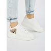 Bílé dámské sportovní boty s medvídkem (Velikost 36)