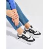 Bílo-černé sneakersy na platformě (Velikost 36)
