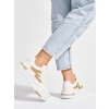 Bílo-béžové sneakersy na platformě (Velikost 36)