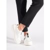 Kožené bílé sneakersy na platformě (Velikost 36)