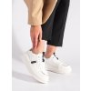 Kožené bílé sneakersy na platformě (Velikost 36)