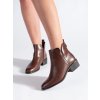 Hnědé nízké kotníkové dámské boty Sergio Leone (Velikost 36)