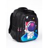 Černý dětský batoh s astronautem (Velikost one size)