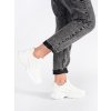 Sneakersy bílé na hrubé podrážce