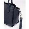 Tmavě modrá dámská kabelka se stříbrnými prvky (Velikost one size)
