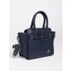 Tmavě modrá dámská kabelka se stříbrnými prvky (Velikost one size)