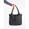Černá dámská kabelka shopper (Velikost one size)