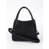 Černá dámská kabelka s ozdobným šátkem (Velikost 37.5)