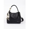 Černá dámská kabelka s ozdobným šátkem (Velikost 37.5)