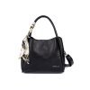 Černá dámská kabelka s ozdobným šátkem (Velikost 37.5)