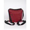 Červená dámská taška typu batoh s třásněmi (Velikost one size)