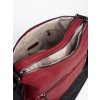 Červená dámská taška typu batoh s třásněmi (Velikost one size)