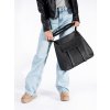 Černá kabelka shopper (Velikost one size)