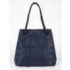Tmavě modrá kabelka shopper (Velikost one size)
