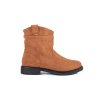 Hnědé dámské semišové kovbojky (Velikost 36)