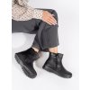 Černé pohodlné zateplené dámské boty (Velikost 36)
