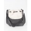 Šedá dámská kabelka s kožešinovou částí beránkového typu (Velikost one size)