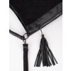 Černá prošívaná kabelka přes rameno (Velikost one size)