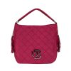 Červená prošívaná kabelka přes rameno (Velikost one size)