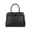Černá klasická dámská kabelka se třemi přihrádkami (Velikost 37.5)