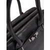 Černá klasická dámská kabelka se třemi přihrádkami (Velikost 37.5)