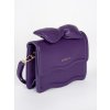 Malá fialová dámská kabelka s mašlí (Velikost one size)