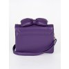 Malá fialová dámská kabelka s mašlí (Velikost one size)