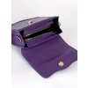 Malá fialová dámská kabelka s mašlí (Velikost one size)
