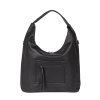Černá dámská kabelka přes rameno s nastavitelným popruhem (Velikost one size)
