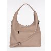 Béžová dámská kabelka přes rameno s nastavitelným popruhem (Velikost one size)