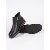 Černé zateplené pánské boty štibletky (Velikost 40)