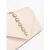 Béžová listová kabelka zdobená krystalky (Velikost one size)