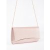 Světle růžová klasická listová kabelka s odepínacím řetízkem (Velikost one size)